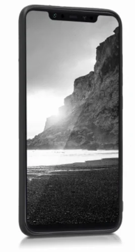 Xiaomi Mi 8 Kılıf İnce Mat Esnek Silikon - Siyah