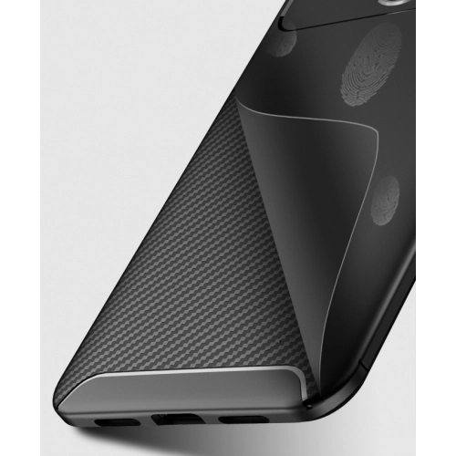 Xiaomi Mi 8 Kılıf Silikon Parmak İzi Bırakmayan Karbon Soft Negro Kapak - Siyah