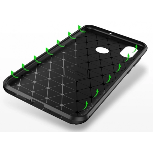 Xiaomi Mi 8 Kılıf Silikon Parmak İzi Bırakmayan Karbon Soft Negro Kapak - Siyah