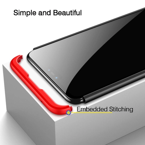 Xiaomi Mi 8 Lite Kılıf 3 Parçalı 360 Tam Korumalı Rubber AYS Kapak  - Mavi