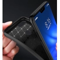 Xiaomi Mi 8 Lite Kılıf Silikon Parmak İzi Bırakmayan Karbon Soft Negro Kapak - Siyah