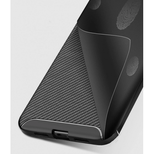 Xiaomi Mi 8 Lite Kılıf Silikon Parmak İzi Bırakmayan Karbon Soft Negro Kapak - Lacivert