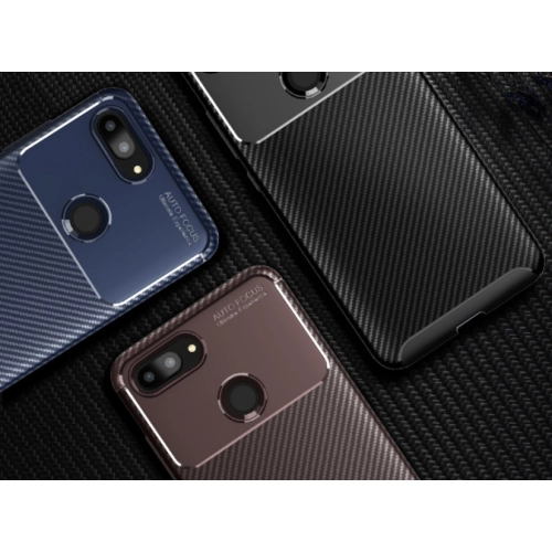 Xiaomi Mi 8 Lite Kılıf Silikon Parmak İzi Bırakmayan Karbon Soft Negro Kapak - Siyah