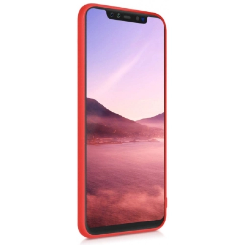 Xiaomi Mi 8 Pro Kılıf İnce Soft Mat Renkli Esnek Silikon Kapak - Kırmızı