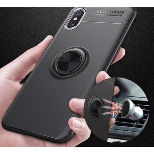 Xiaomi Mi 9 Kılıf Renkli Silikon Yüzüklü Standlı Auto Focus Ravel Kapak - Mavi