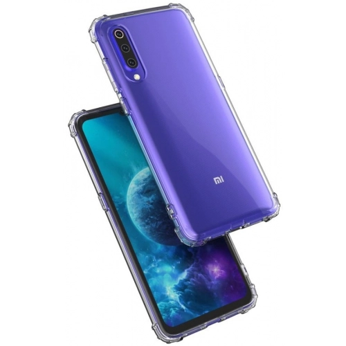 Xiaomi Mi 9 Kılıf Silikon Köşe Korumalı Airbag Darbe Emici Kapak - Şeffaf