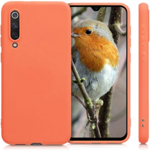 Xiaomi Mi 9 Kılıf İnce Soft Mat Renkli Esnek Silikon Kapak - Rose Gold