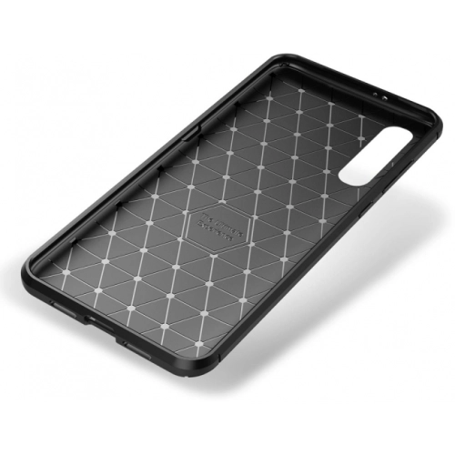 Xiaomi Mi 9 Kılıf Silikon Parmak İzi Bırakmayan Karbon Soft Negro Kapak - Siyah