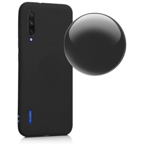 Xiaomi Mi 9 Lite Kılıf İnce Soft Mat Renkli Esnek Silikon Kapak - Lacivert