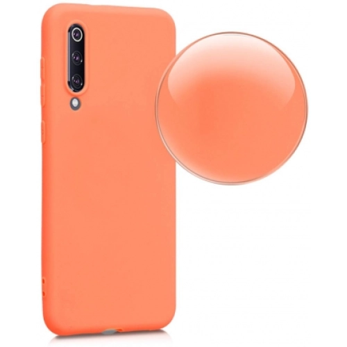 Xiaomi Mi 9 SE Kılıf İnce Soft Mat Renkli Esnek Silikon Kapak - Kırmızı