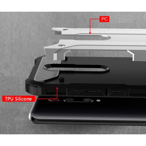 Xiaomi Mi 9T Kılıf Zırhlı Tank Crash Silikon Kapak - Siyah