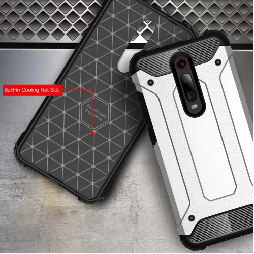 Xiaomi Mi 9T Kılıf Zırhlı Tank Crash Silikon Kapak - Siyah