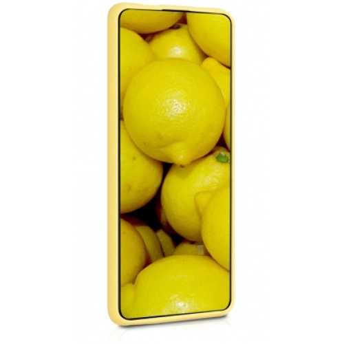 Xiaomi Mi 9T Kılıf İnce Soft Mat Renkli Esnek Silikon Kapak - Gold