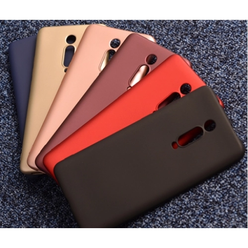 Xiaomi Mi 9T Kılıf İnce Soft Mat Renkli Esnek Silikon Kapak - Rose Gold