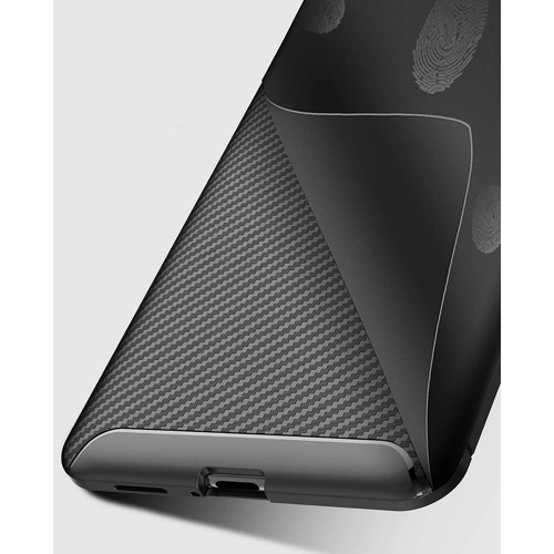 Xiaomi Mi 9T Kılıf Silikon Parmak İzi Bırakmayan Karbon Soft Negro Kapak - Siyah