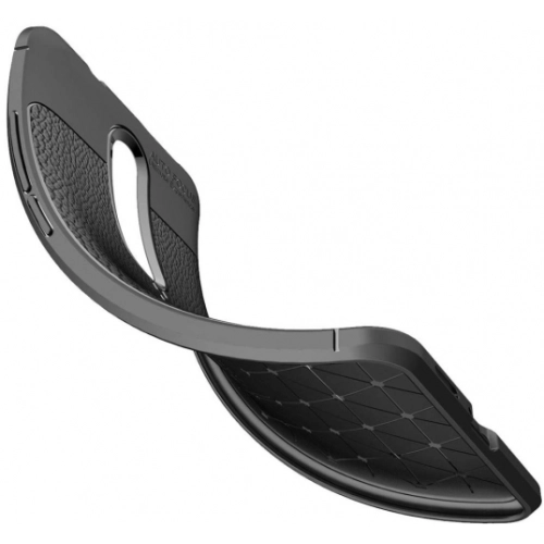 Xiaomi Mi 9T Kılıf Deri Görünümlü Lüks Parmak İzi Bırakmaz Niss Silikon Kapak - Siyah