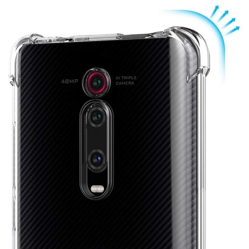 Xiaomi Mi 9T Pro Kılıf Silikon Köşe Korumalı Airbag Darbe Emici Kapak - Şeffaf