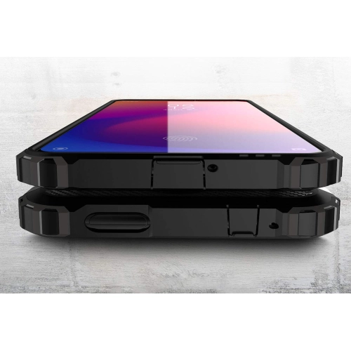 Xiaomi Mi 9T Pro Kılıf Zırhlı Tank Crash Silikon Kapak - Gri