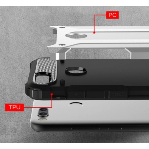 Xiaomi Mi A1 Kılıf Zırhlı Tank Crash Silikon Kapak - Gold
