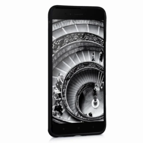 Xiaomi Mi A1 Kılıf İnce Mat Esnek Silikon - Siyah