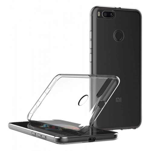 Xiaomi Mi A1 Kılıf Ultra İnce Kaliteli Esnek Silikon 0.2mm - Şeffaf
