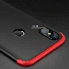 Xiaomi Mi A2 Kılıf 3 Parçalı 360 Tam Korumalı Rubber AYS Kapak  - Kırmızı