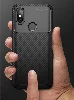 Xiaomi Mi A2 Kılıf Karbon Serisi Mat Fiber Silikon Negro Kapak - Siyah