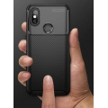 Xiaomi Mi A2 Kılıf Silikon Parmak İzi Bırakmayan Karbon Soft Negro Kapak - Lacivert
