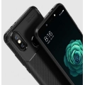 Xiaomi Mi A2 Kılıf Silikon Parmak İzi Bırakmayan Karbon Soft Negro Kapak - Lacivert