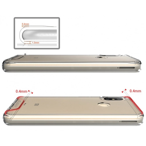 Xiaomi Mi A2 Lite Kılıf Clear Guard Serisi Gard Kapak - Şeffaf