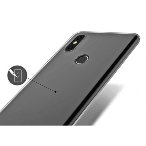 Xiaomi Mi A2 Lite Kılıf Ultra İnce Kaliteli Esnek Silikon 0.2mm - Şeffaf