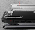 Xiaomi Mi A3 Kılıf Zırhlı Tank Crash Silikon Kapak - Kırmızı