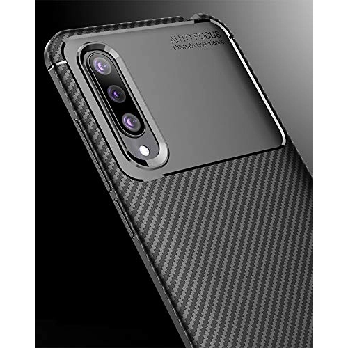 Xiaomi Mi A3 Kılıf Silikon Parmak İzi Bırakmayan Karbon Soft Negro Kapak - Siyah