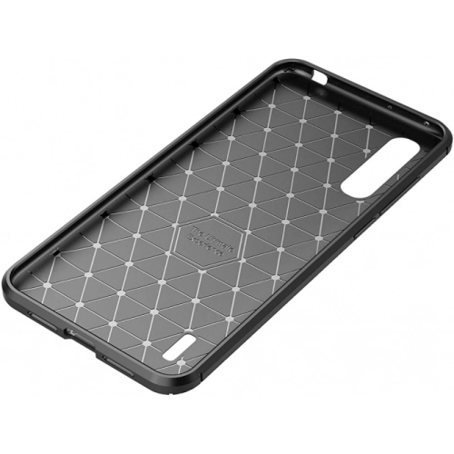 Xiaomi Mi A3 Kılıf Silikon Parmak İzi Bırakmayan Karbon Soft Negro Kapak - Siyah
