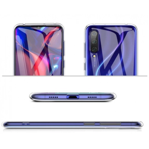 Xiaomi Mi A3 Kılıf Kamera Korumalı Esnek Silikon Kapak - Şeffaf