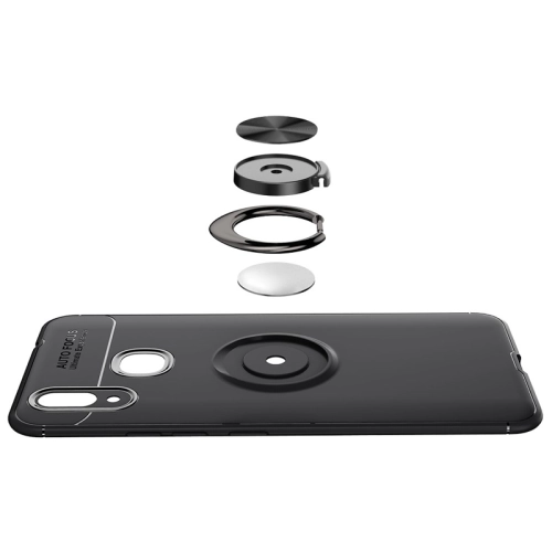 Xiaomi Mi Max 3 Kılıf Renkli Silikon Yüzüklü Standlı Auto Focus Ravel Kapak - Rose Gold