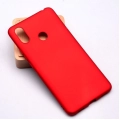 Xiaomi Mi Max 3 Kılıf İnce Soft Mat Renkli Esnek Silikon Kapak - Kırmızı