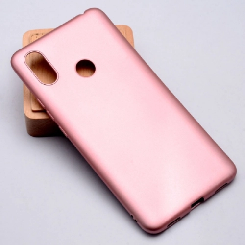 Xiaomi Mi Max 3 Kılıf İnce Soft Mat Renkli Esnek Silikon Kapak - Rose Gold