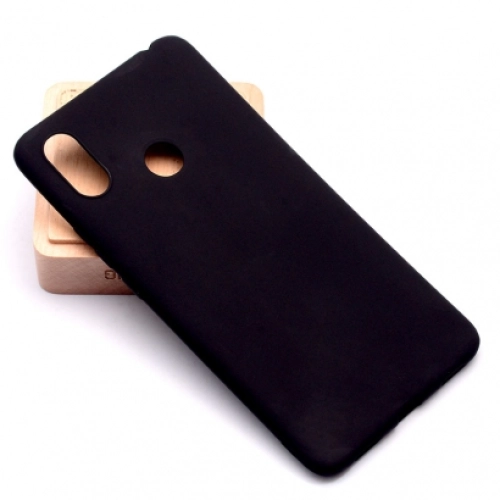 Xiaomi Mi Max 3 Kılıf İnce Soft Mat Renkli Esnek Silikon Kapak - Siyah