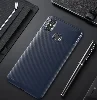Xiaomi Mi Max 3 Kılıf Karbon Serisi Mat Fiber Silikon Negro Kapak - Mavi