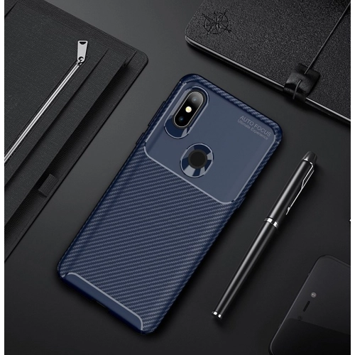 Xiaomi Mi Mix 3 Kılıf Silikon Parmak İzi Bırakmayan Karbon Soft Negro Kapak - Siyah