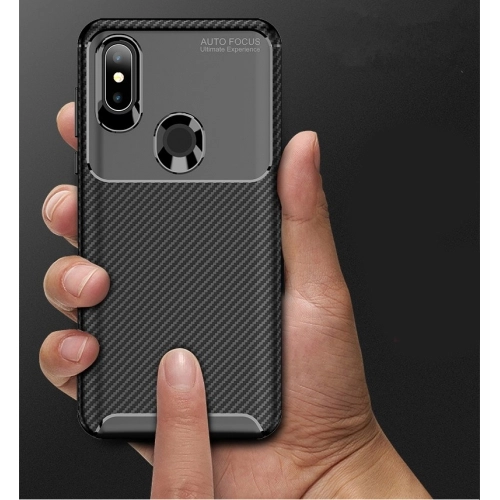 Xiaomi Mi Mix 3 Kılıf Silikon Parmak İzi Bırakmayan Karbon Soft Negro Kapak - Siyah