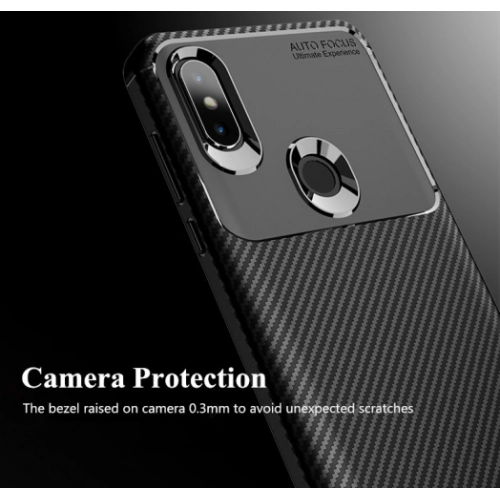 Xiaomi Mi Mix 3 Kılıf Silikon Parmak İzi Bırakmayan Karbon Soft Negro Kapak - Siyah