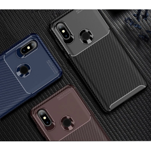 Xiaomi Mi Mix 3 Kılıf Silikon Parmak İzi Bırakmayan Karbon Soft Negro Kapak - Siyah