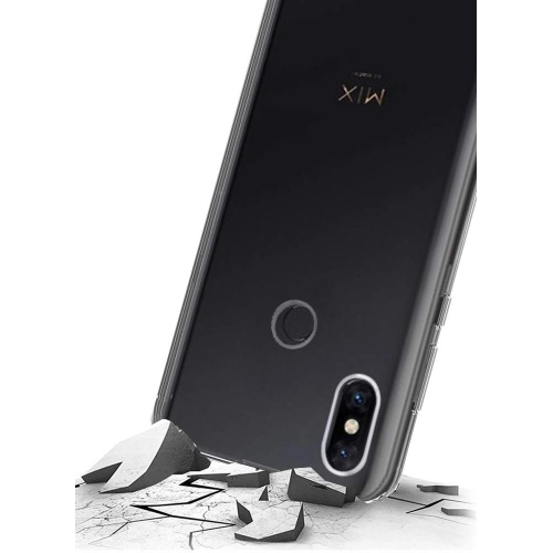 Xiaomi Mi Mix 3 Kılıf Kamera Korumalı Esnek Silikon Kapak - Şeffaf