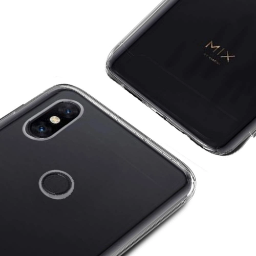 Xiaomi Mi Mix 3 Kılıf Kamera Korumalı Esnek Silikon Kapak - Şeffaf