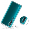Xiaomi Mi Note 10 Kılıf Silikon Köşe Korumalı Airbag Darbe Emici Kapak - Şeffaf