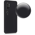 Xiaomi Mi Note 10 Kılıf İnce Soft Mat Renkli Esnek Silikon Kapak - Siyah
