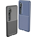 Xiaomi Mi Note 10 Kılıf Silikon Parmak İzi Bırakmayan Karbon Soft Negro Kapak - Siyah