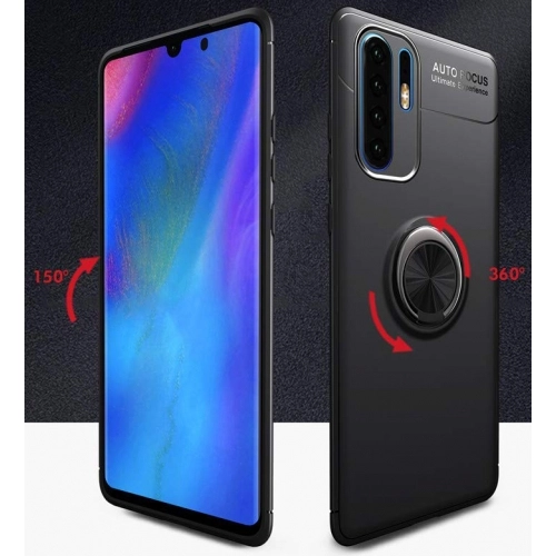 Xiaomi Mi Note 10 Pro Kılıf Renkli Silikon Yüzüklü Standlı Auto Focus Ravel Kapak - Rose Gold